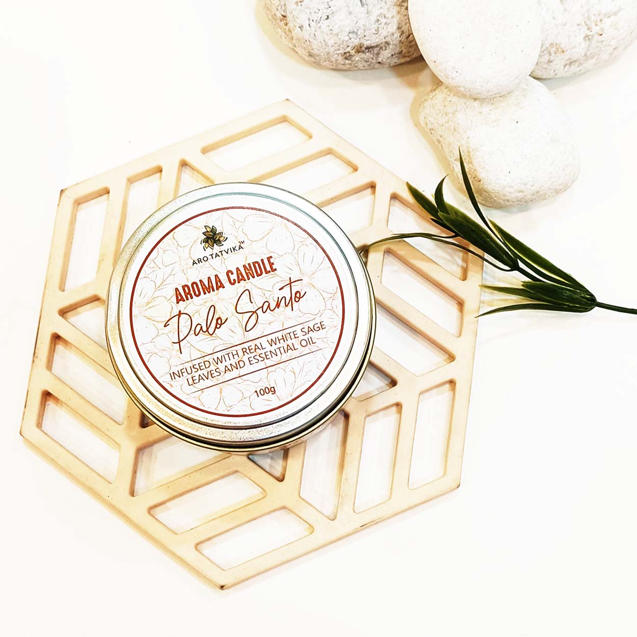 PALO SANTO AROMA/SCENTED CANDLE (100g)