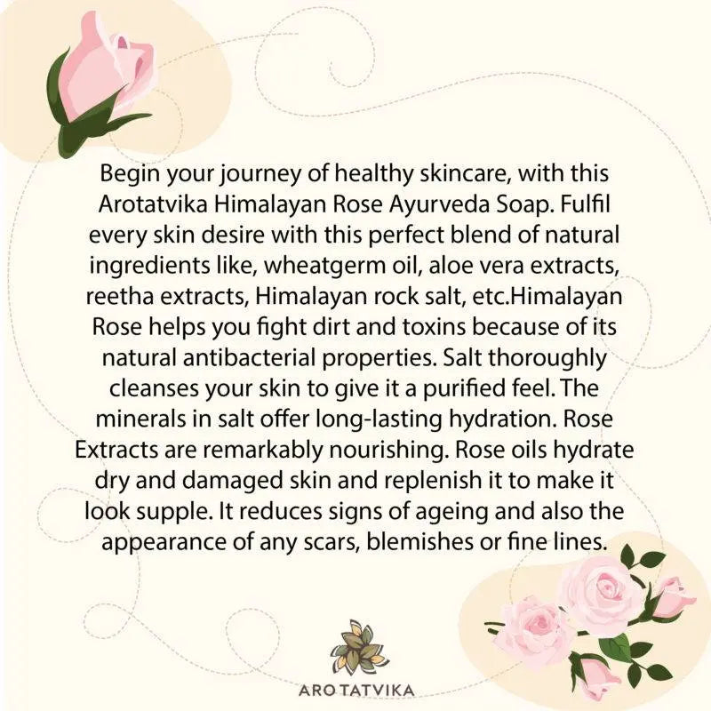 Himalayan Rose Ayurveda Soap Arotatvika