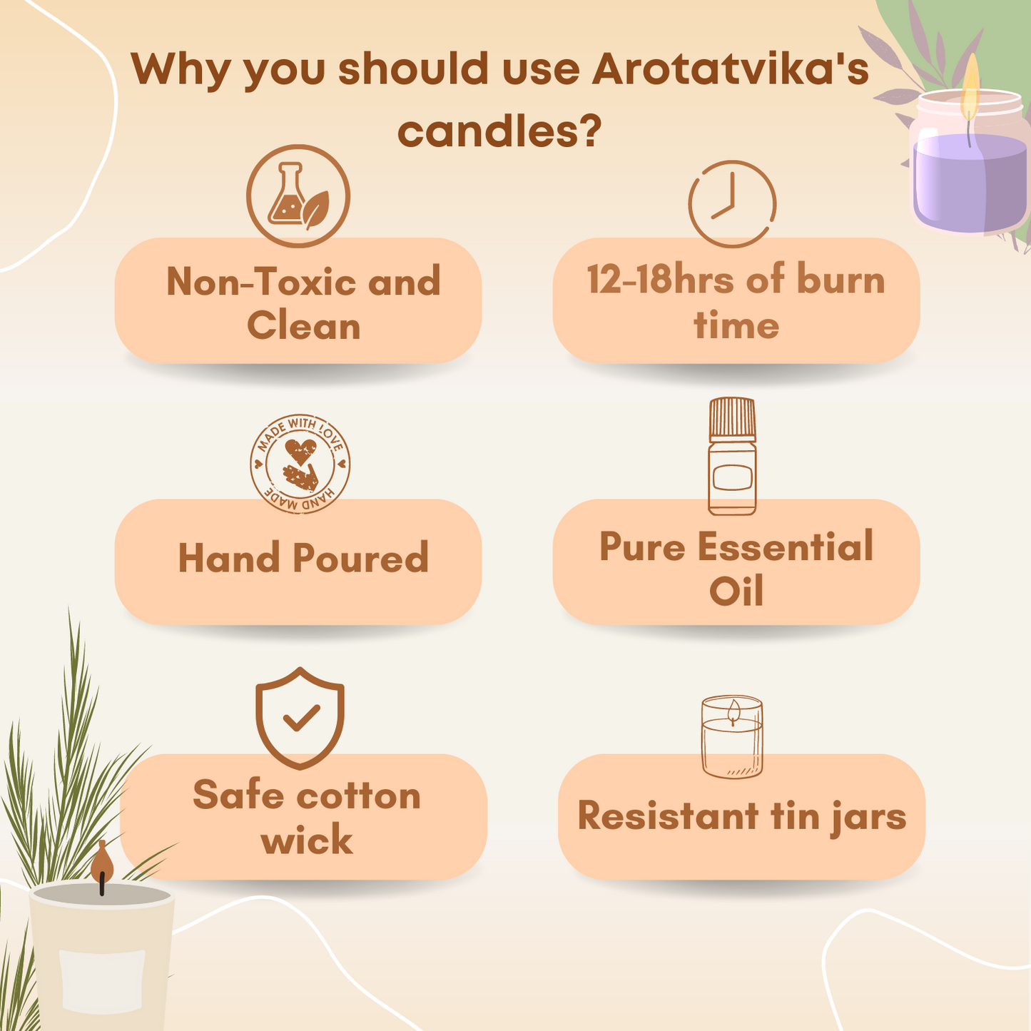 PALO SANTO AROMA/SCENTED CANDLE (100g)