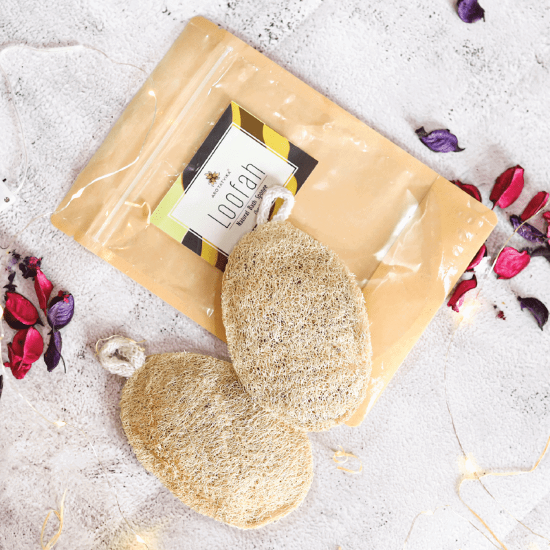 Natural Loofah Bath Sponge (Torai) – Pack of 2