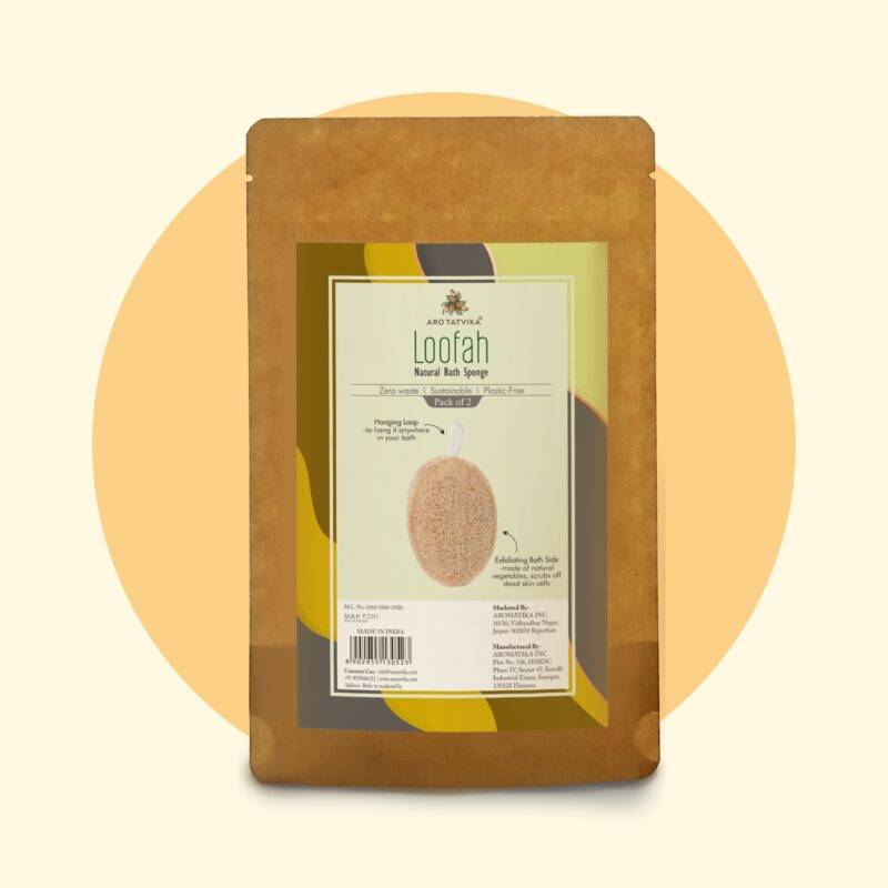 Natural Loofah Bath Sponge (Torai) – Pack of 2