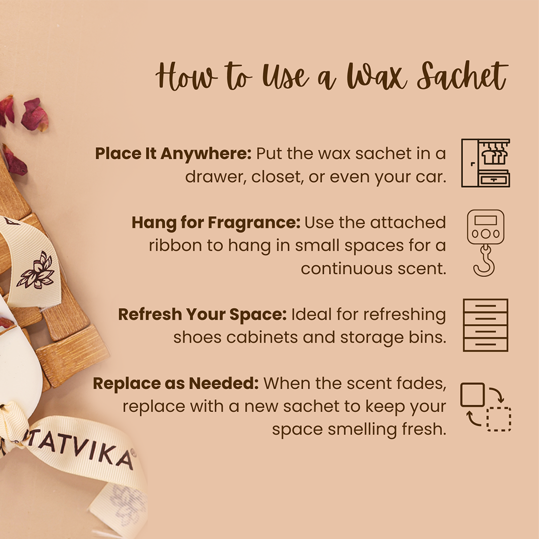 Romantic Rose Wax Sachet/Fragrance Bar