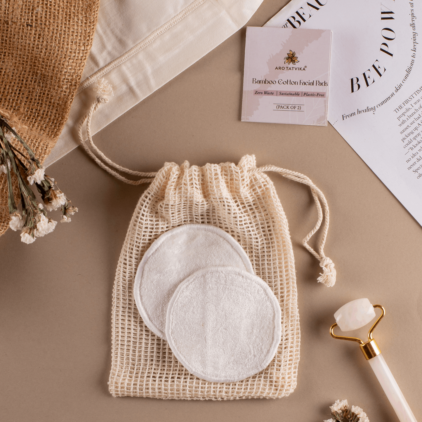Bamboo Cotton Facial Pads (Pack of 2)