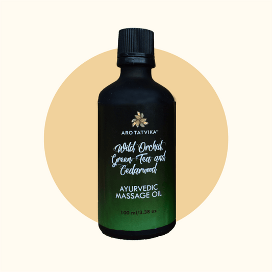 WILD ORCHID, GREEN TEA AND CEDARWOOD MASSAGE OIL (100ml)