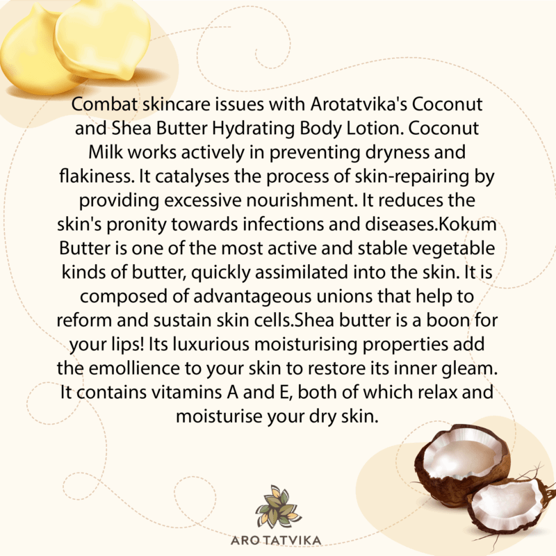COCONUT AND SHEA BUTTER HYDRATING BODY LOTION (100ml)