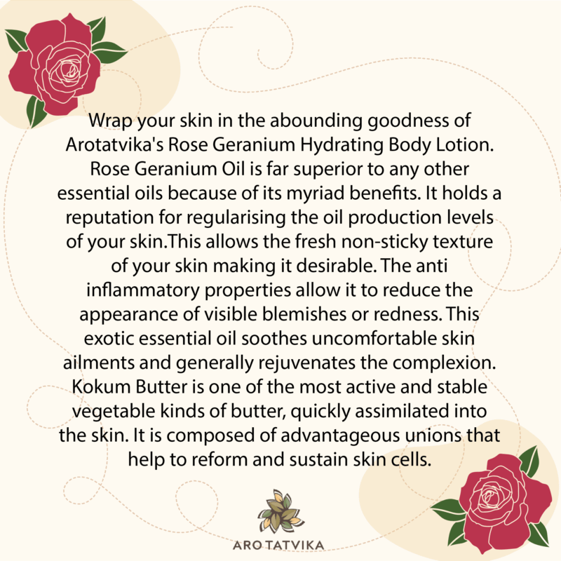 ROSE GERANIUM HYDRATING BODY LOTION (100ml)