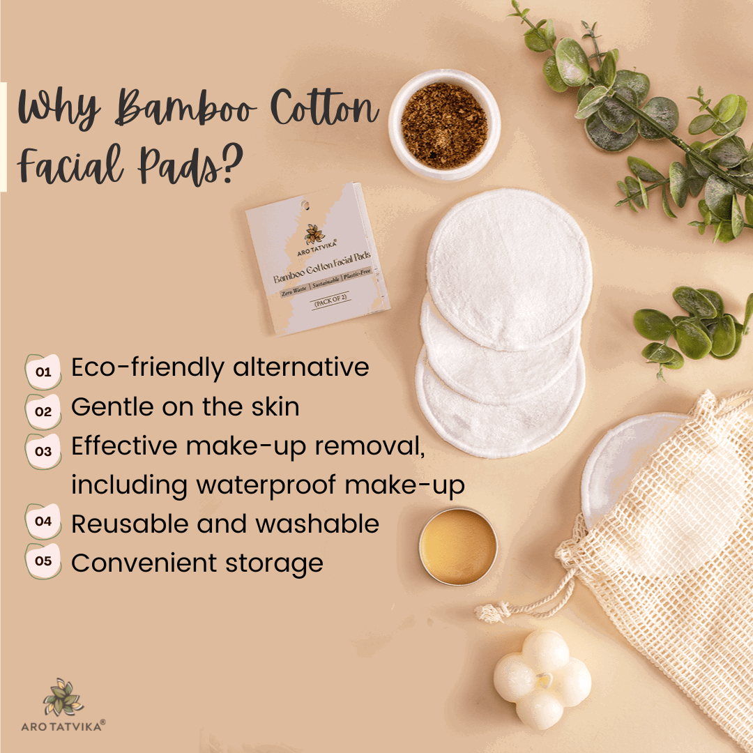 Bamboo Cotton Facial Pads (Pack of 2)