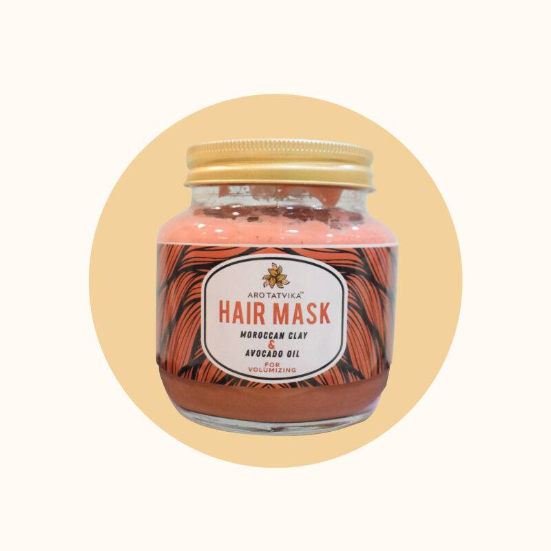 MOROCCAN CLAY AND AVOCADO OIL HAIR MASK (for volume)
