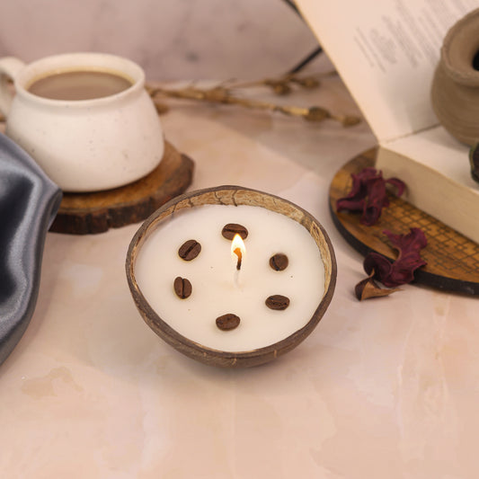 Coffee Coconut Shell Candle