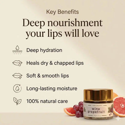 Wine Grapefruit Lip Balm (Non-Tinted Hydration Care) Arotatvika