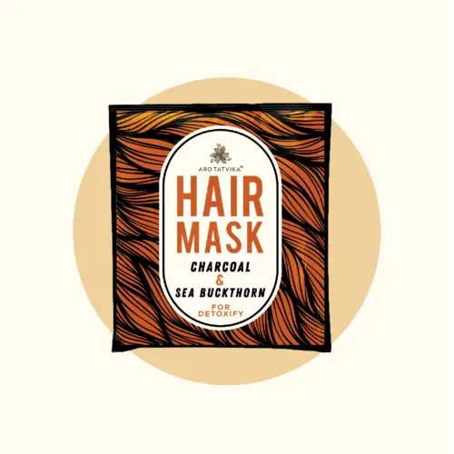 CHARCOAL AND SEA BUCKTHORN HAIR MASK (for detoxifying)