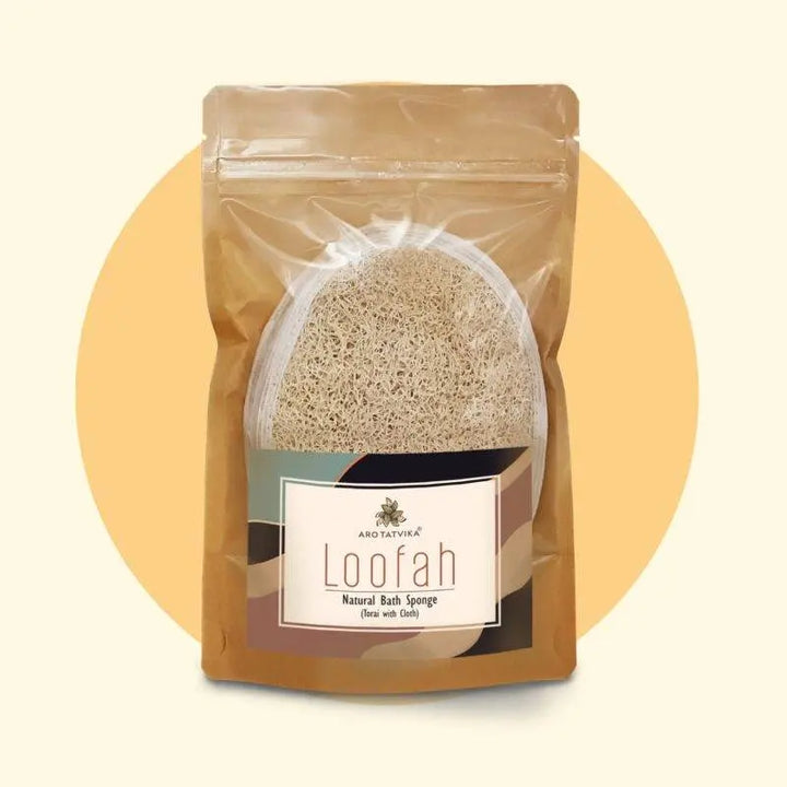 Natural Loofah Bath Sponge (Torai with Cloth) – Pack of 3 Arotatvika