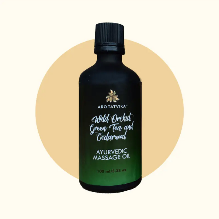 WILD ORCHID, GREEN TEA AND CEDARWOOD MASSAGE OIL (100ml) Arotatvika