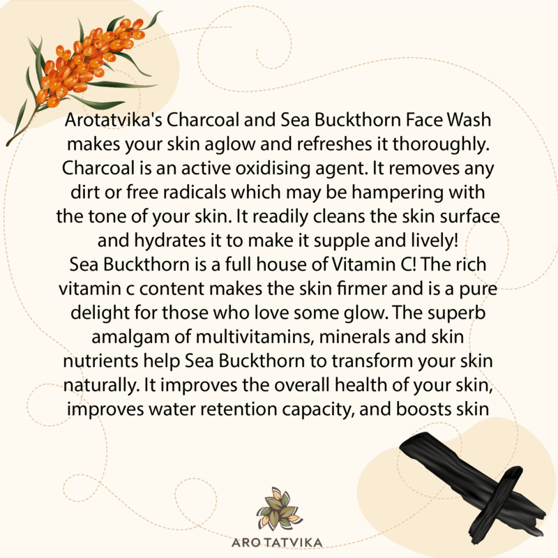 DETOXIFYING FACIAL CLEANSER WITH CHARCOAL AND SEA BUCKTHORN (100ml)