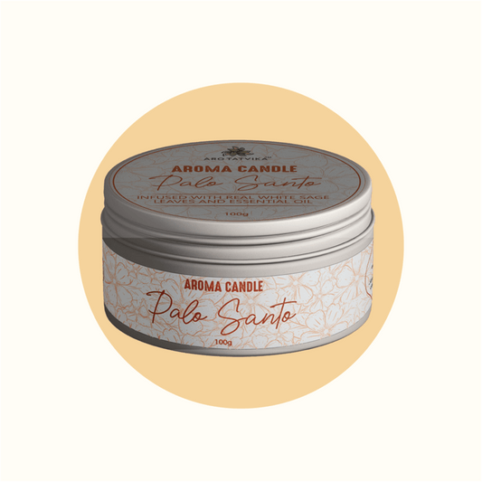 PALO SANTO AROMA/SCENTED CANDLE (100g)