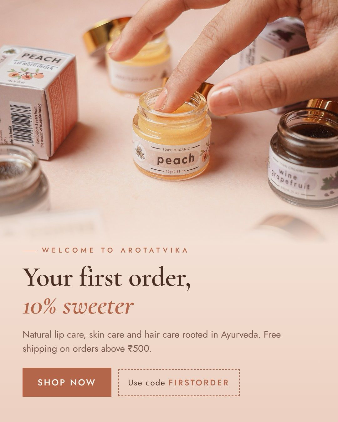 Arotatvika organic lip care